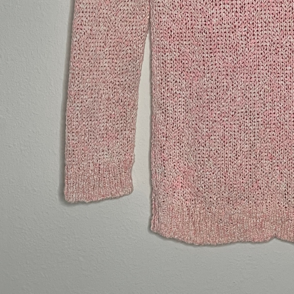 Rebecca Taylor Pink Knit Sweater Women's Size S Long Sleeve Round Neck Casual - Picture 4 of 6